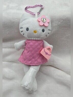 Hello Kitty Pink Plush Keychain Doll - Fashion Accessory